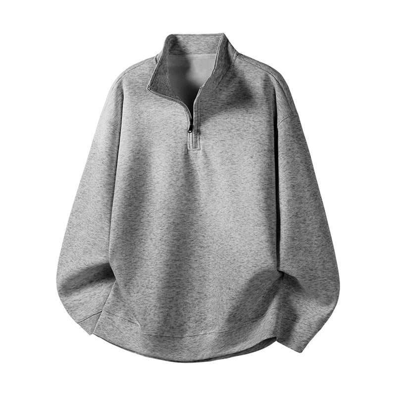 Damen Oversized Fleecepullover mit halb offenem Kragen ModeGeist