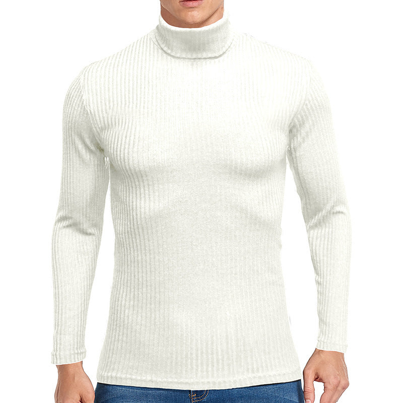 Herren feiner Rollkragenpullover aus strukturiertem Strick ModeGeist