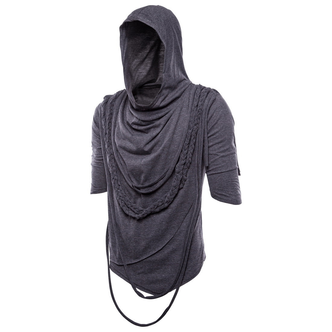 Herren Kapuzenoberteil mit innovativem Design und einzigartiger Drapierung ModeGeist