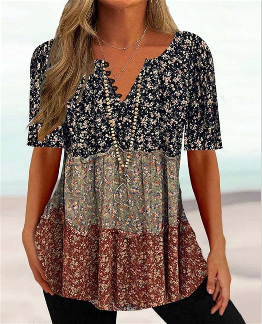 Tunika mit Blumenmuster, Damenmode von MODEGEIST