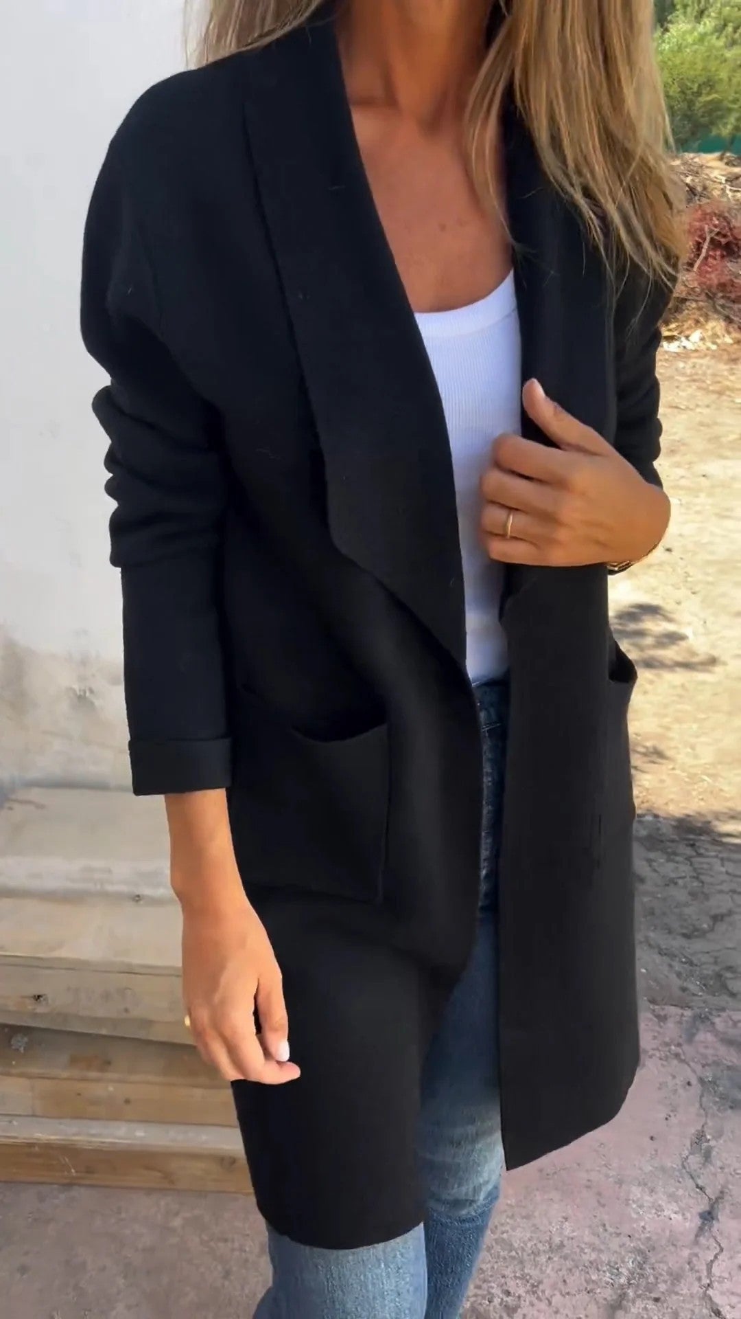 Damen eleganter Cardigan mit weichem Material und lässigem Schnitt ModeGeist