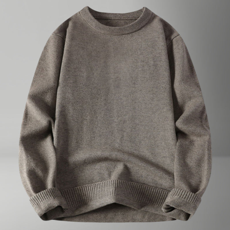 Damen bequemer und eleganter Rundhalsausschnitt Pullover ModeGeist