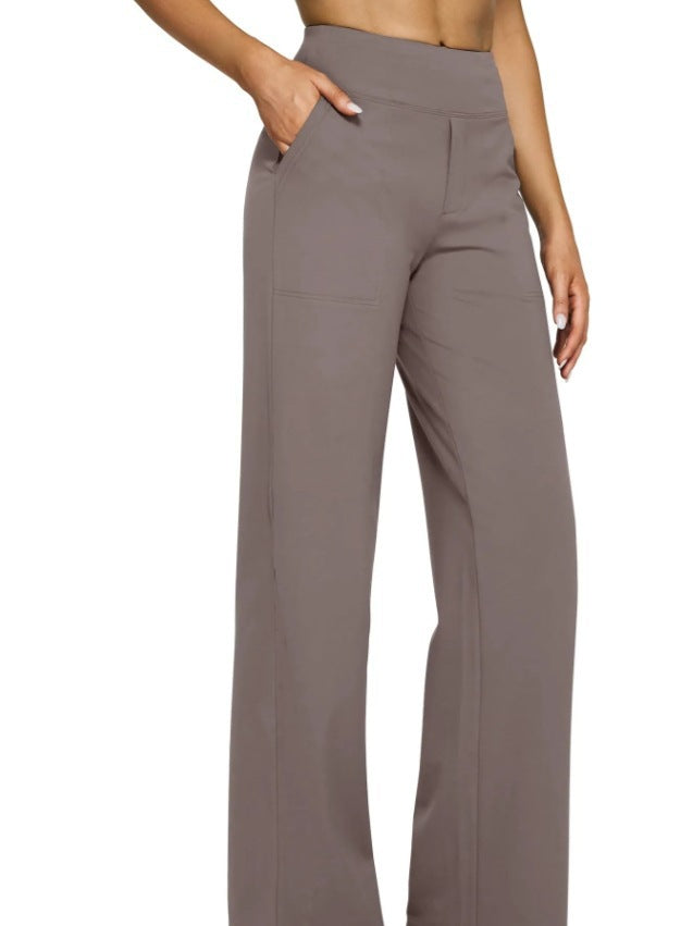 Damen Weitgeschnittene Lounge-Hose mit elastischem Bund ModeGeist