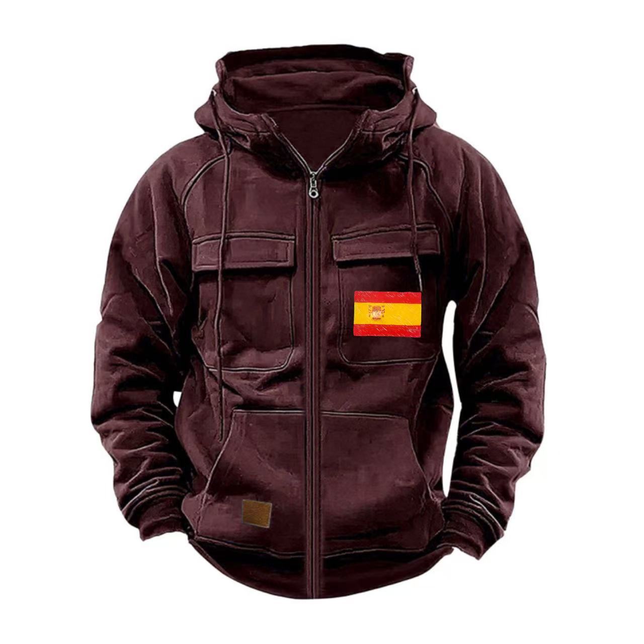 Herren funktionale Jacke mit mehreren Taschen ModeGeist