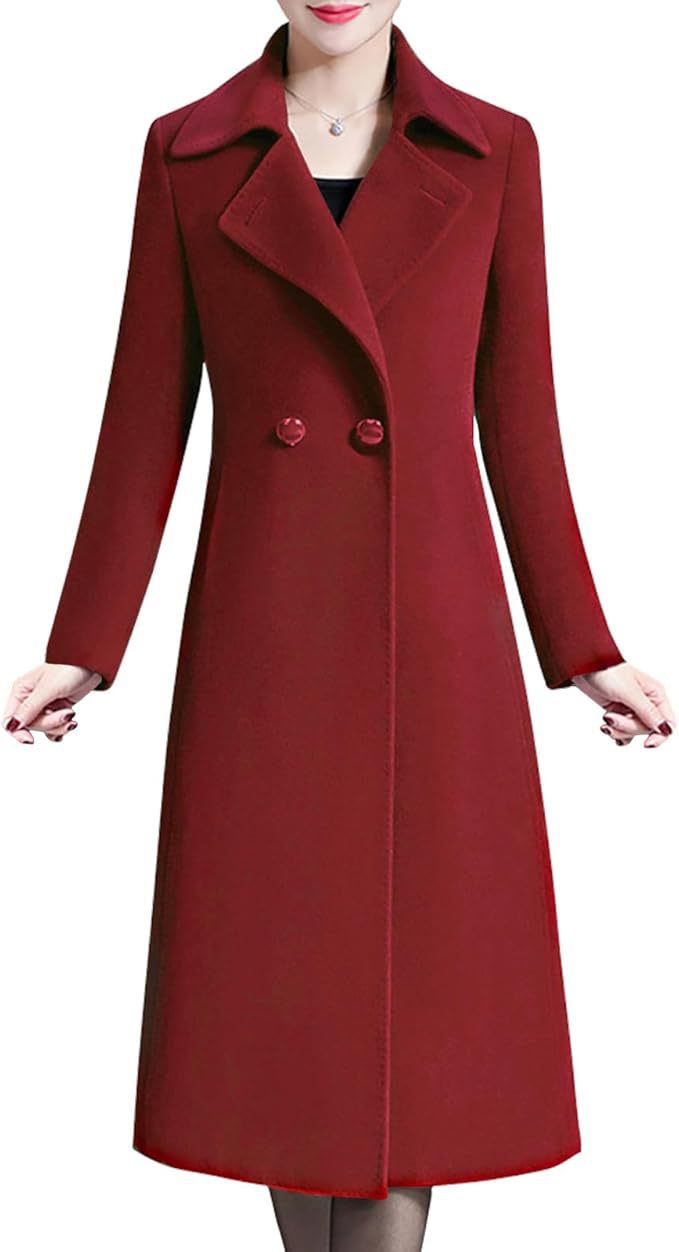 Damen Eleganter langer Mantel ModeGeist
