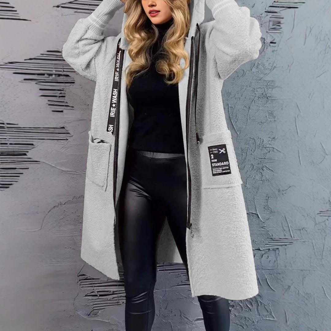Damen Kuschelige Teddyjacke mit praktischen Taschen ModeGeist