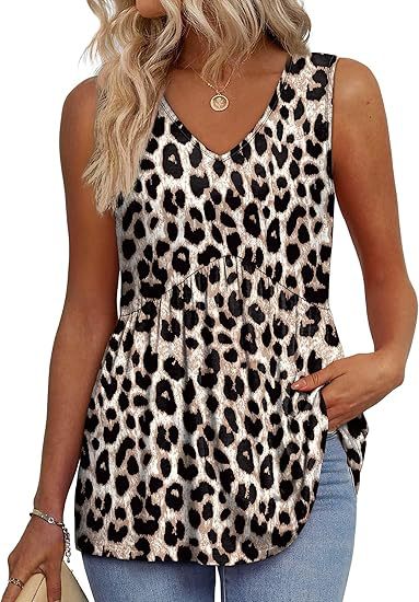 MODEGEIST Damen Casual Top Ärmellos Relaxed Fit Vielseitig