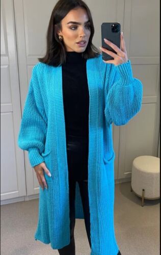 Damen Langstrickjacke mit grober Maschenstruktur und praktischen Taschen ModeGeist