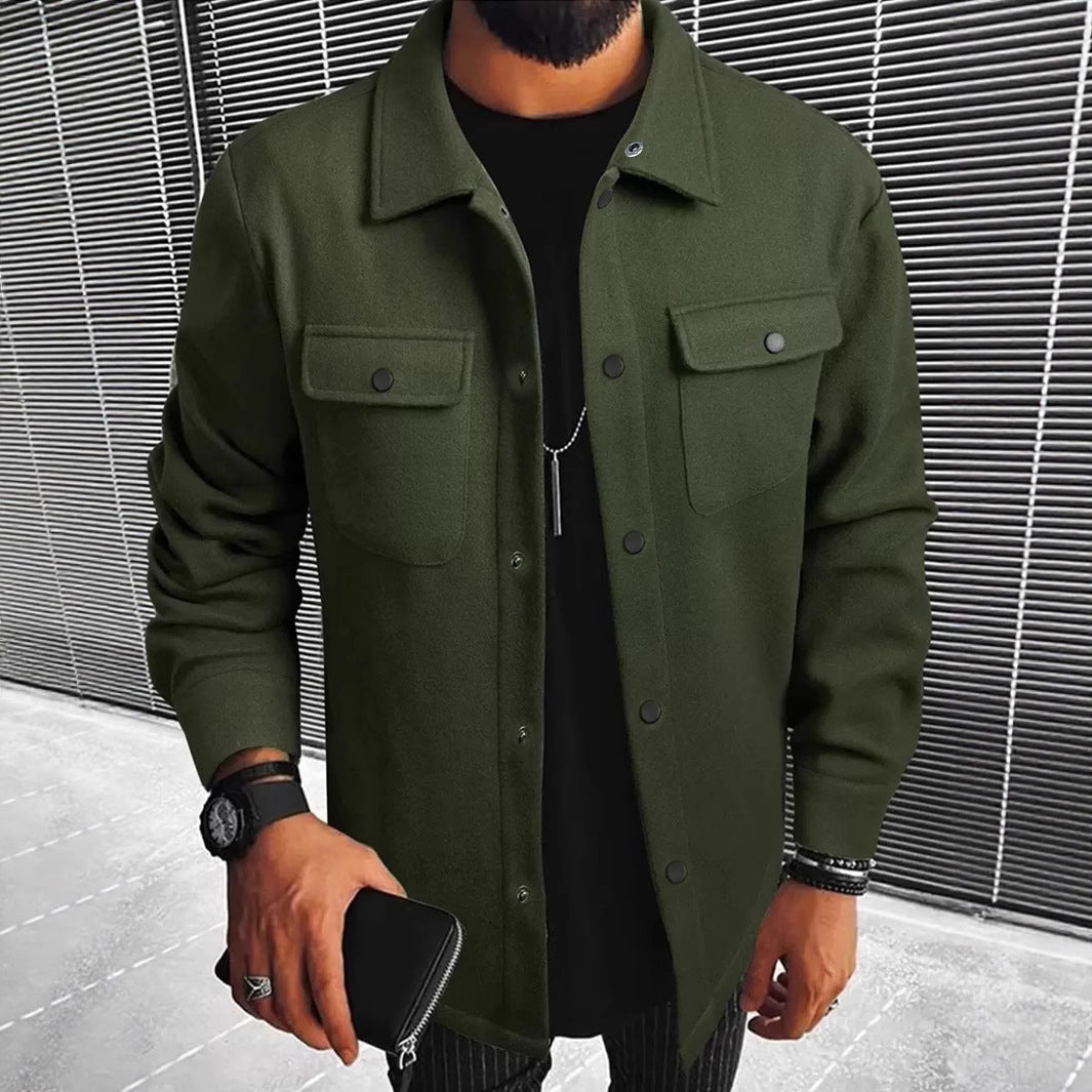 Herren Hemdjacke aus hochwertigem Wollmix ModeGeist