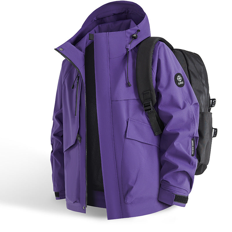 Herren technische Outdoor-Jacke mit innovativem Taschenkonzept und atmungsaktiven Materialien ModeGeist
