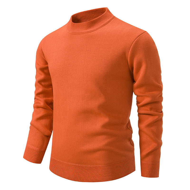Herren Hochwertiger Strickpullover mit modernem Stehkragen ModeGeist