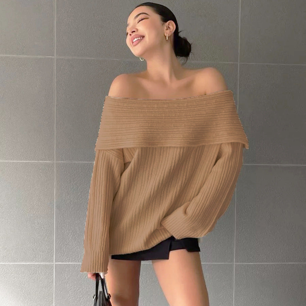 Damen Oversized Strickpullover ModeGeist