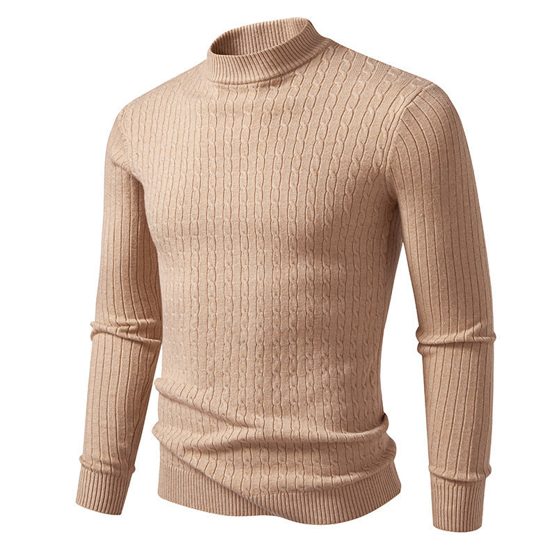 Herren Rollkragenpullover aus strukturiertem Strick ModeGeist