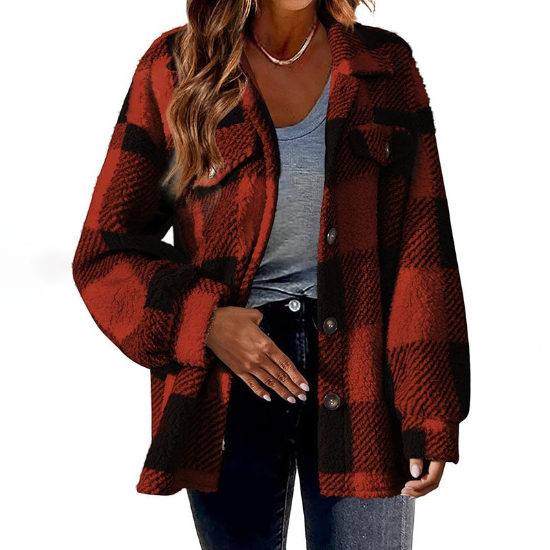 ModeGeist | Warmer Karierter Mantel