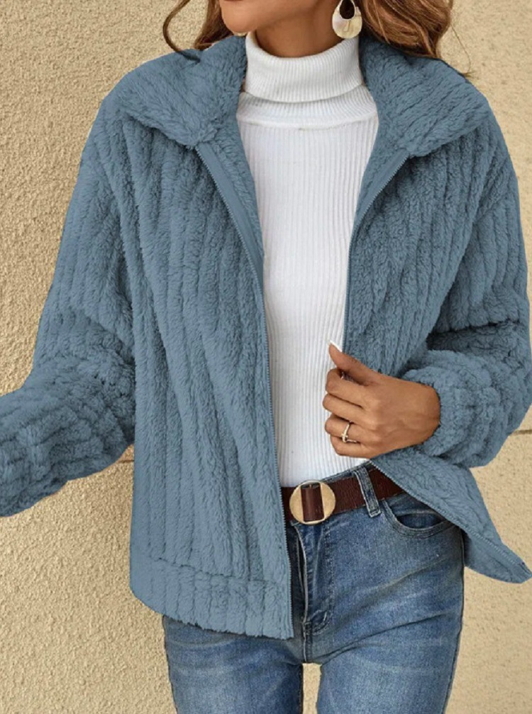 ModeGeist | Fleecejacke für Damen Langarm