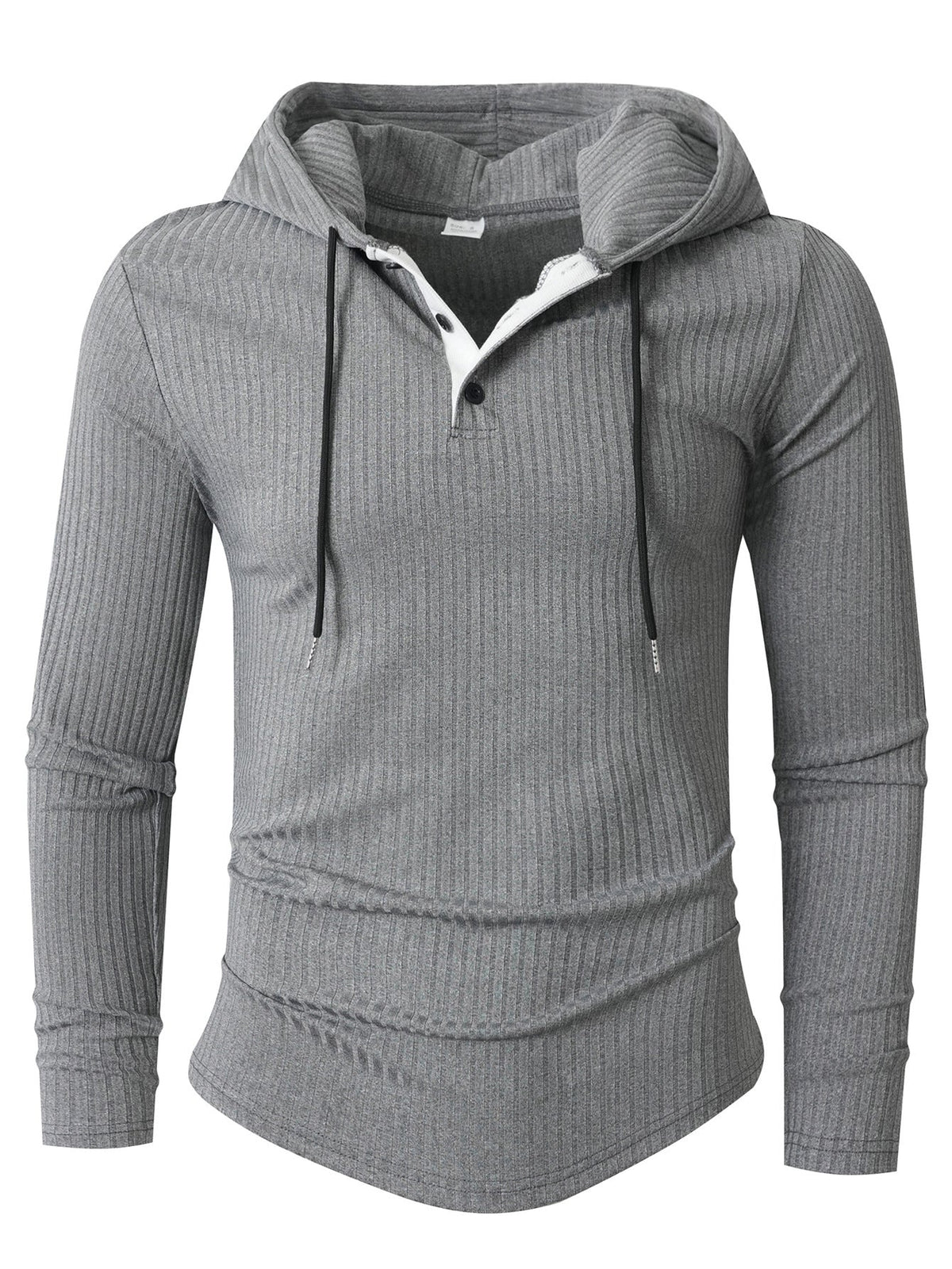 Herren Sportlicher Langarm-Hoodie mit strukturierter Oberfläche ModeGeist