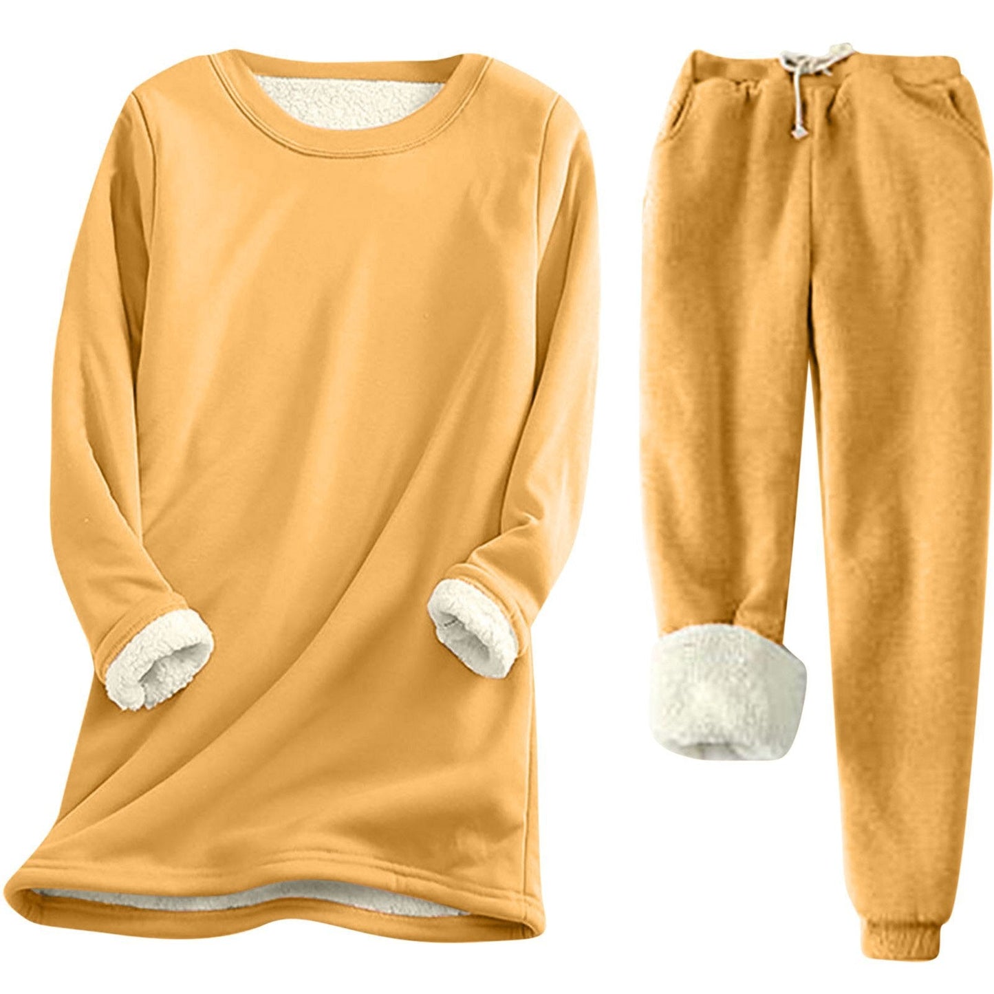 Damen Freizeit Sweatshirt-Set mit kuscheligem Innenfutter und lässiger Passform ModeGeist