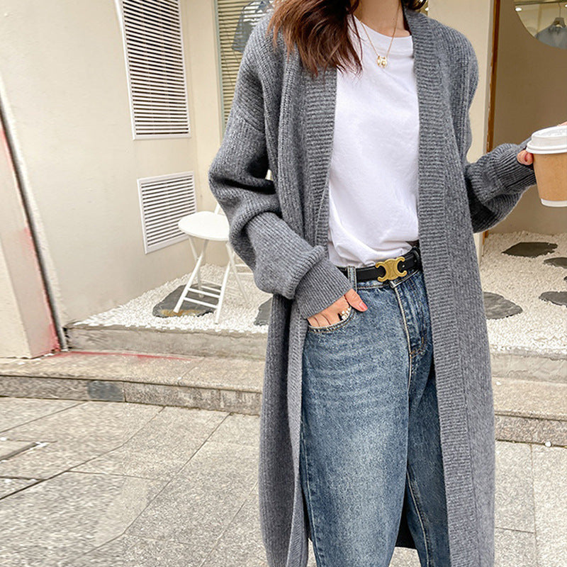 Damen Strickcardigan mit lässigem Schnitt und praktischen Taschen ModeGeist