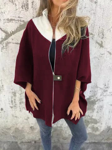 ModeGeist | Engpassärmeln Lockere Reißverschluss Stehkragenjacke
