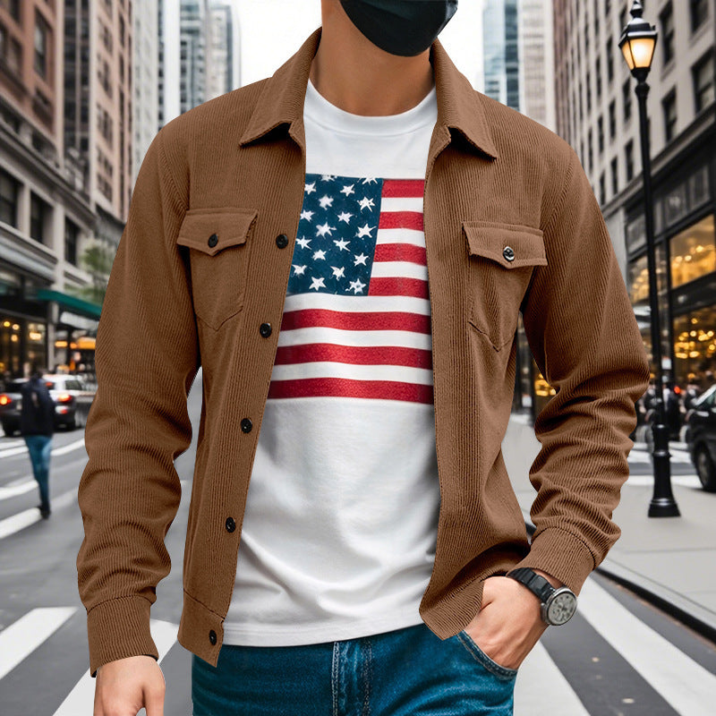 Herren lässige Hemdjacke im strukturierten Design ModeGeist