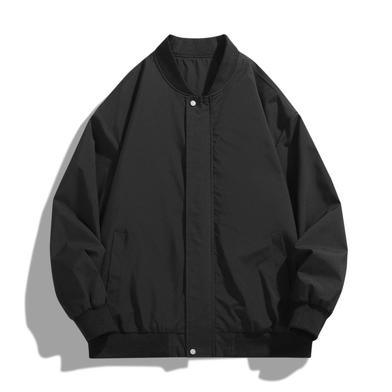 Herren sportliche Übergangsjacke mit hohem Kragen und praktischen Seitentaschen ModeGeist