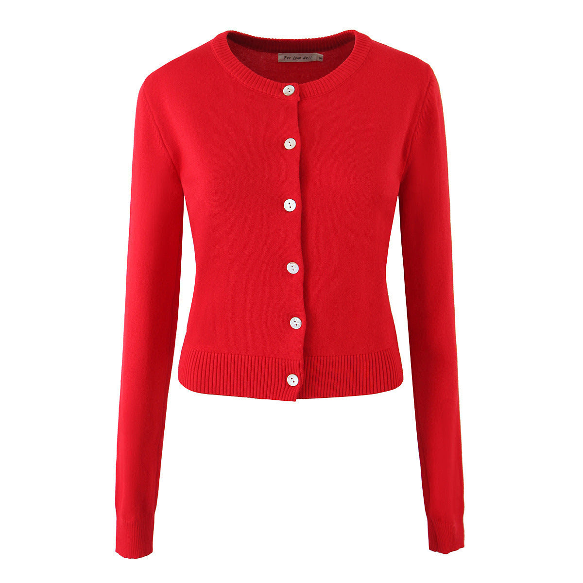 Damen Strickjacke mit eleganten Knöpfen und figurfreundlichem Schnitt ModeGeist