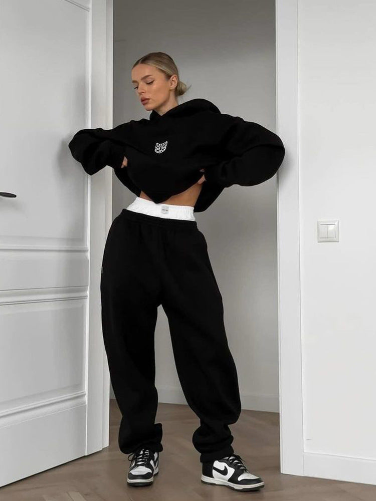 Damen Oversized Hoodie mit lässigen Hosen ModeGeist