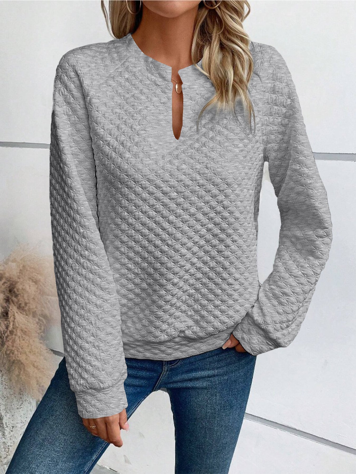 Damen Quilted Pullover ModeGeist