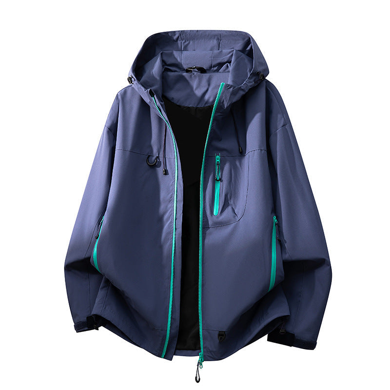 Damen technische Outdoorjacke mit multifunktionalen Taschen und verstellbarem Kapuzensystem ModeGeist