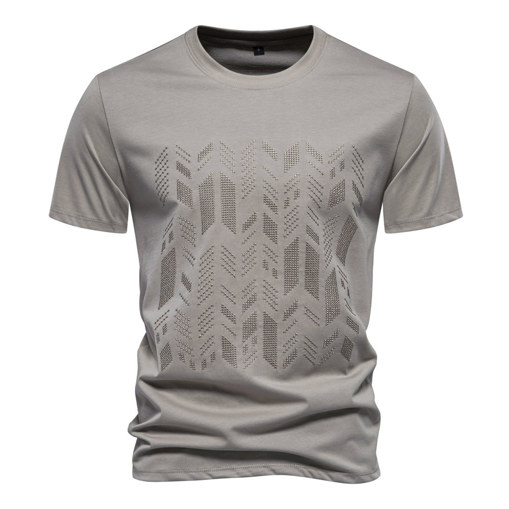 Herren T-Shirt mit innovativem Strukturdesign ModeGeist