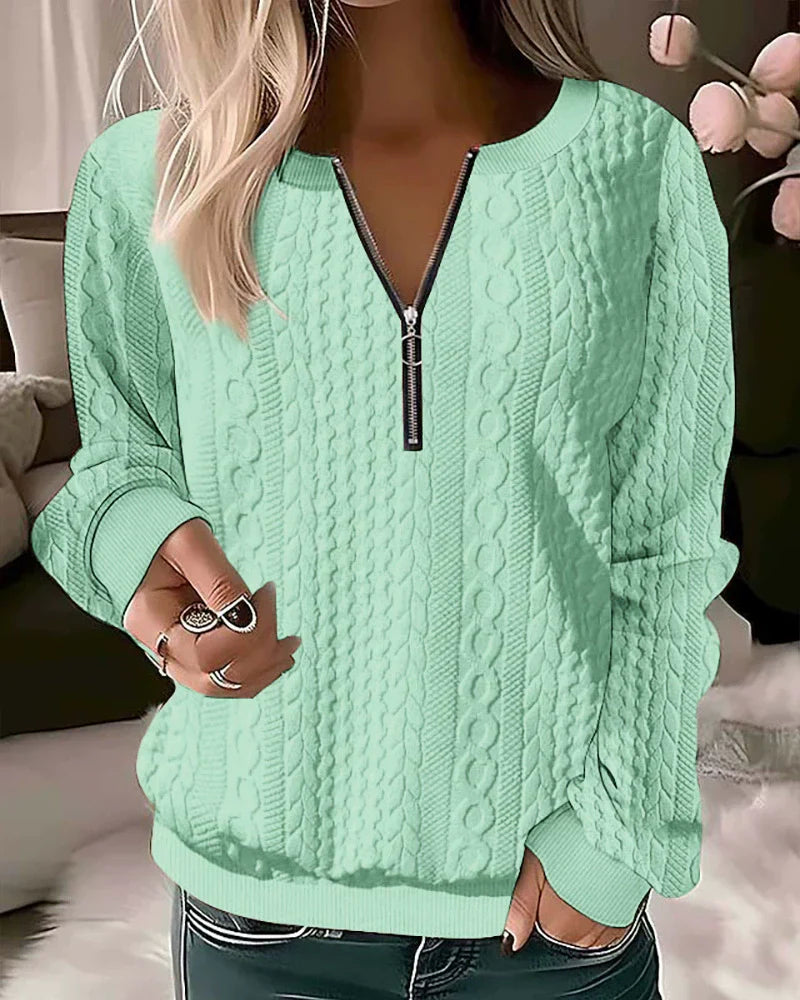 ModeGeist | Reißverschluss Sweatshirt Freizeitkleidung
