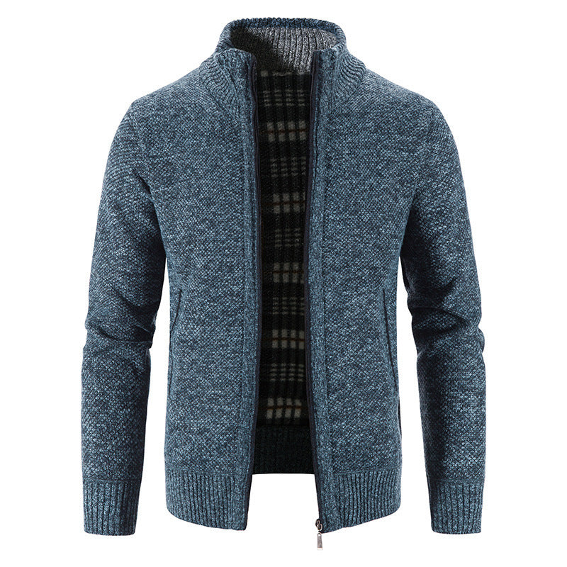 Herren Strickjacke mit innovativem wärmeisolierendem Innenfutter ModeGeist