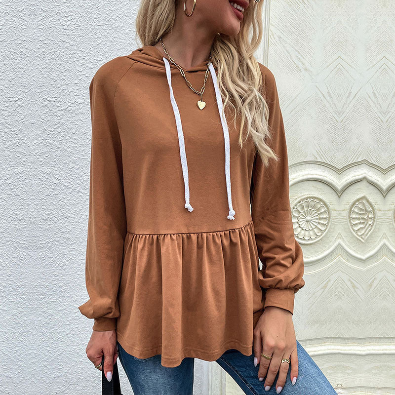 ModeGeist | Kapuzenpullover Rüschendetail