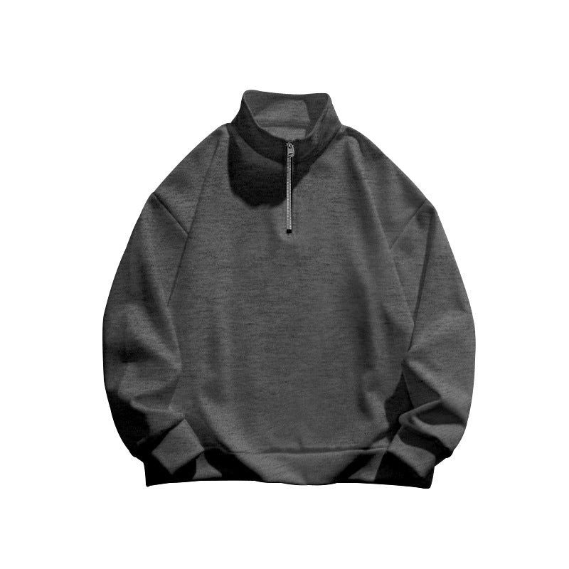 Damen Stehkragen Pullover mit sportlichem Reißverschluss ModeGeist