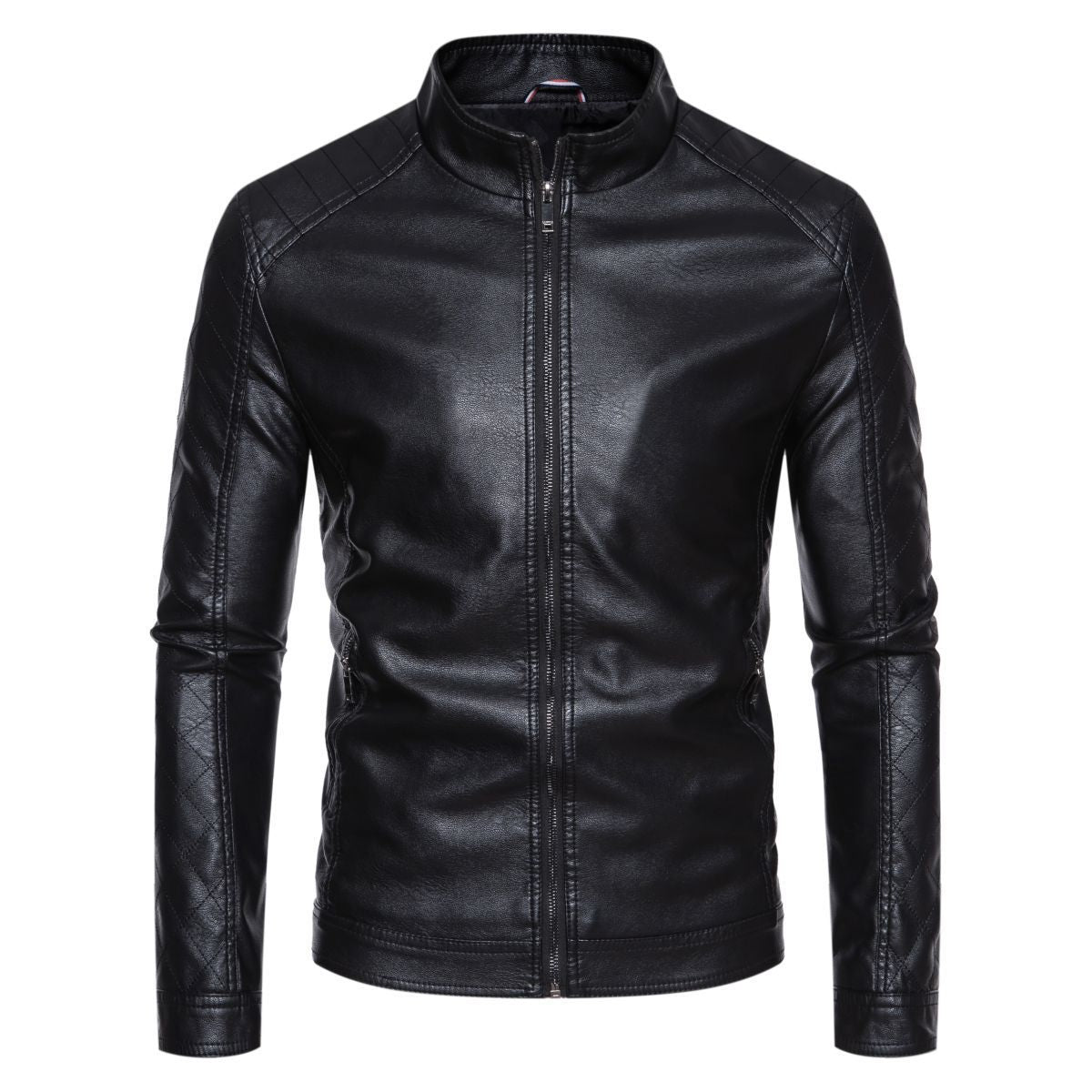 Herren jacke mit modernem Stehkragen und stylischem Steppmuster ModeGeist