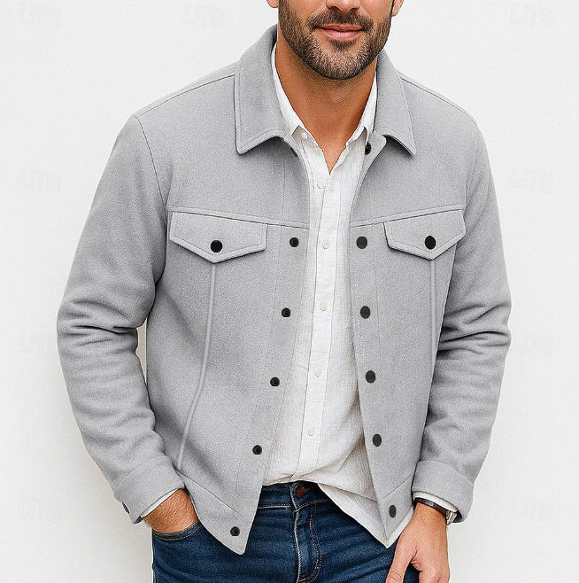 Herren stylische Utility-Jacke mit gepolsterten Taschen ModeGeist
