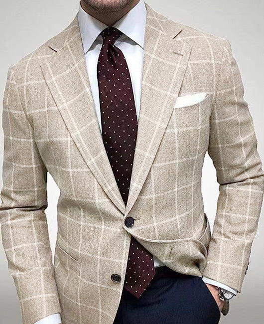 Herren eleganter Leinenblazer mit schmalem Schnitt ModeGeist