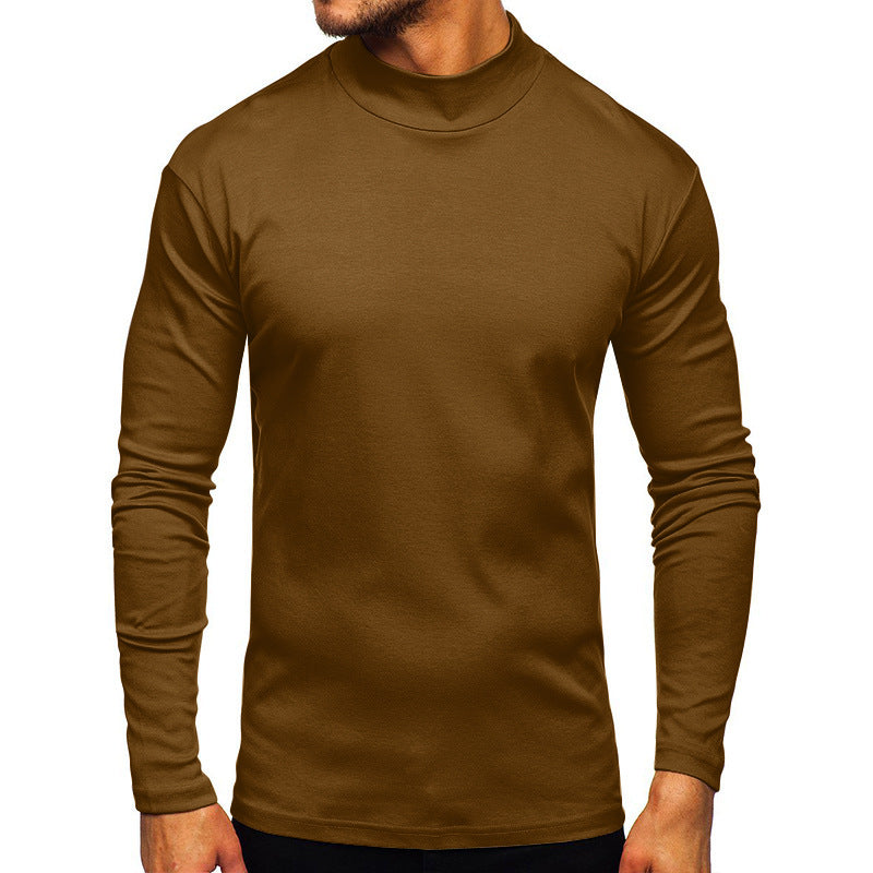 Herren Langarmshirt mit Stehkragen aus hochwertigem Material ModeGeist