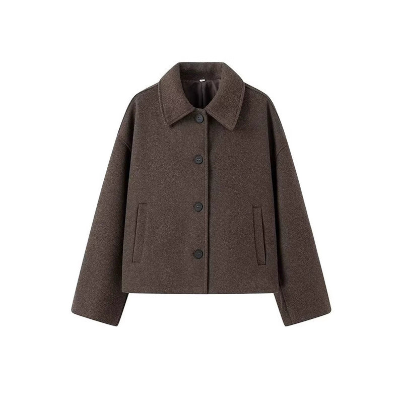 Damen lässige und stylische Wolldeckjacke ModeGeist