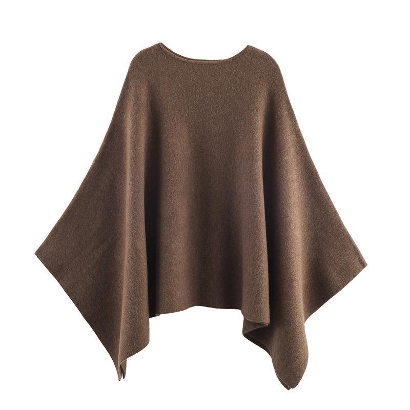 Damen eleganter PONCHO aus hochwertigem Material mit asymmetrischem Schnitt ModeGeist