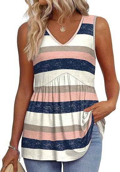 MODEGEIST Damen Casual Top Ärmellos Relaxed Fit Vielseitig