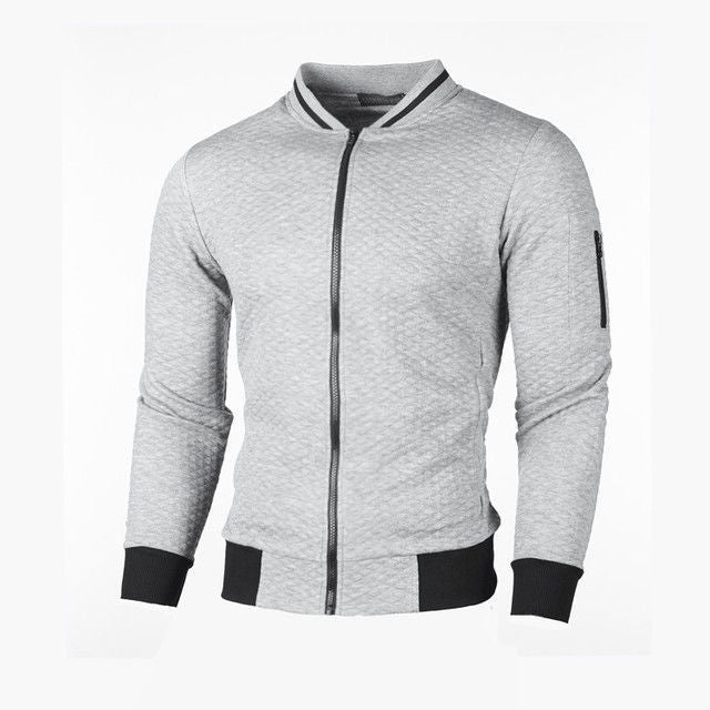 Herren Sweatjacke mit hochwertiger Struktur und sicherer Reißverschlusstasche ModeGeist
