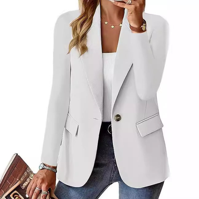 Damen Eleganter Blazer mit strukturiertem Design und praktischen Taschen ModeGeist