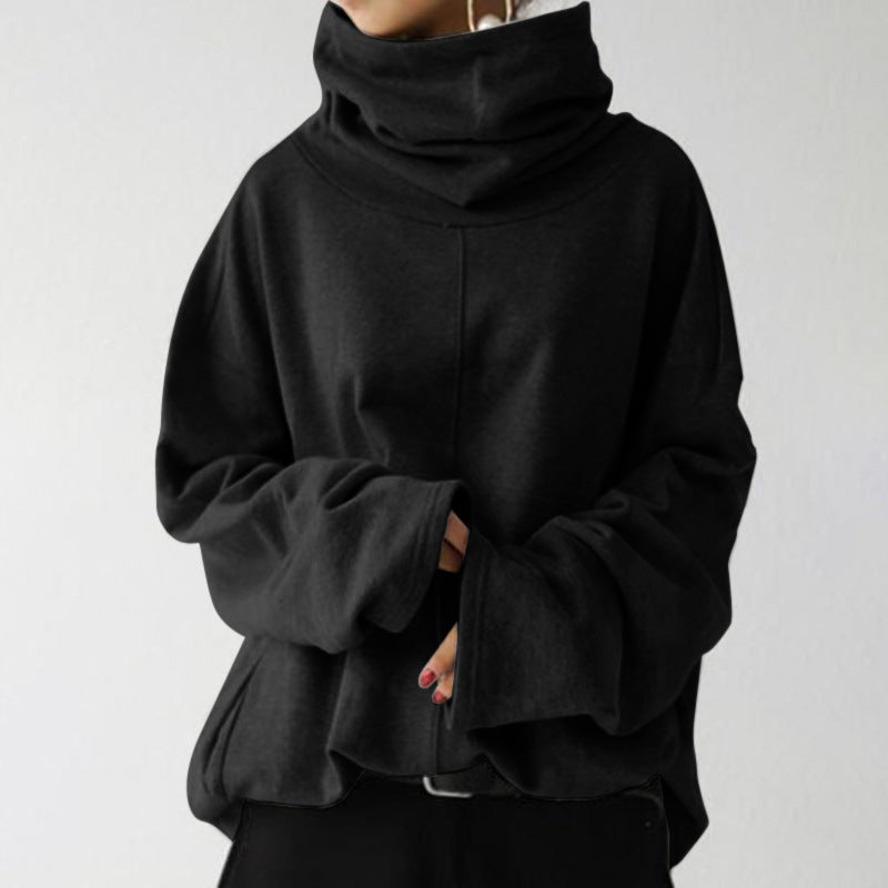 ModeGeist | Trendiger einfarbiger Rollkragenpullover