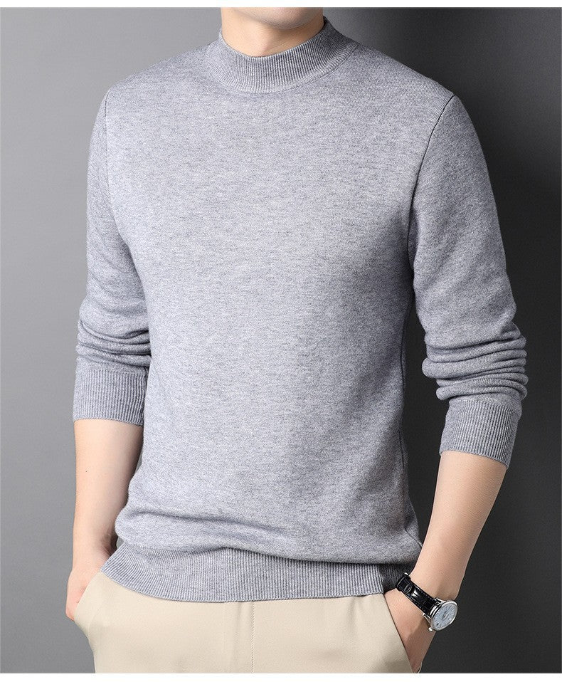 Herren Feinstrickpullover mit Rollkragen und soften Materialien ModeGeist