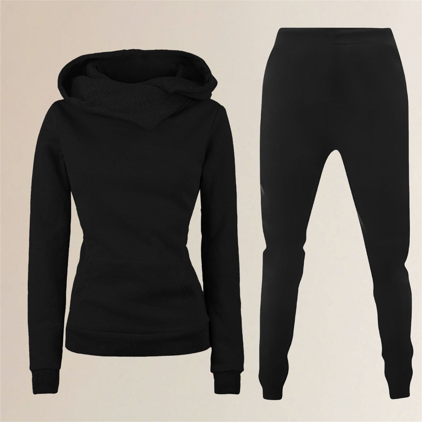 Damen Kapuzenpullover und Sporthose Kombination ModeGeist
