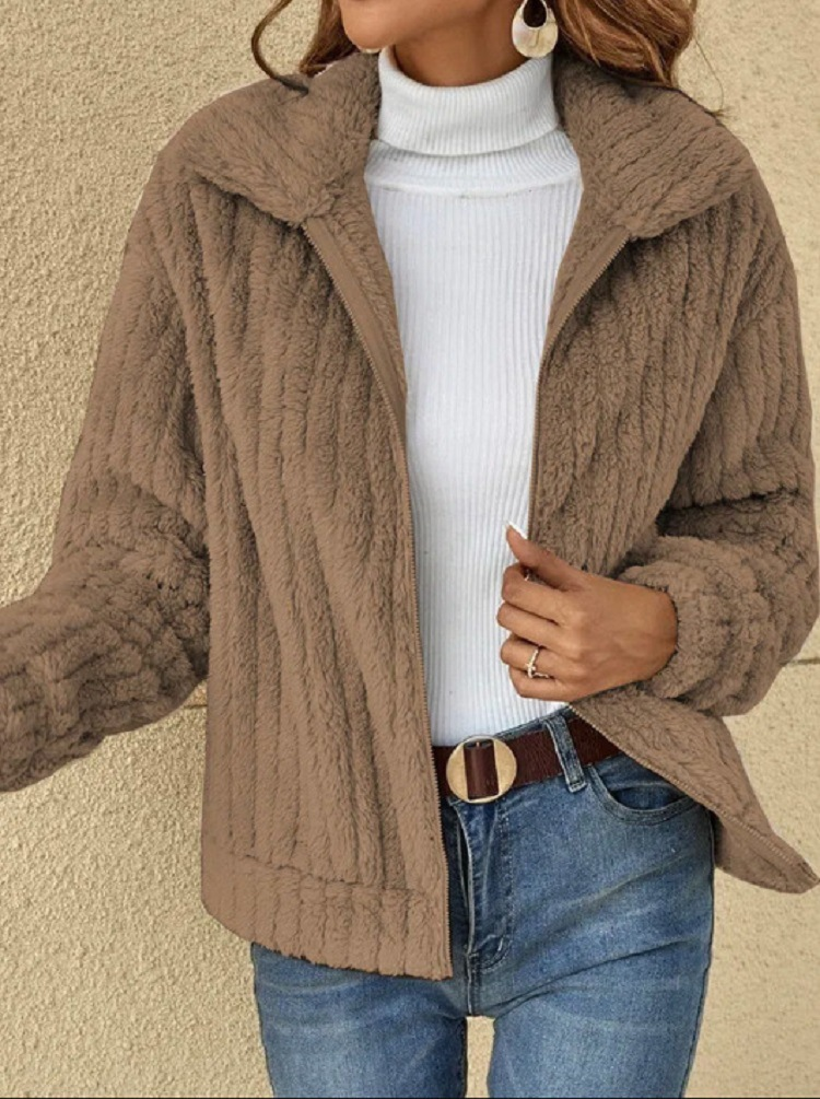 ModeGeist | Fleecejacke für Damen Langarm