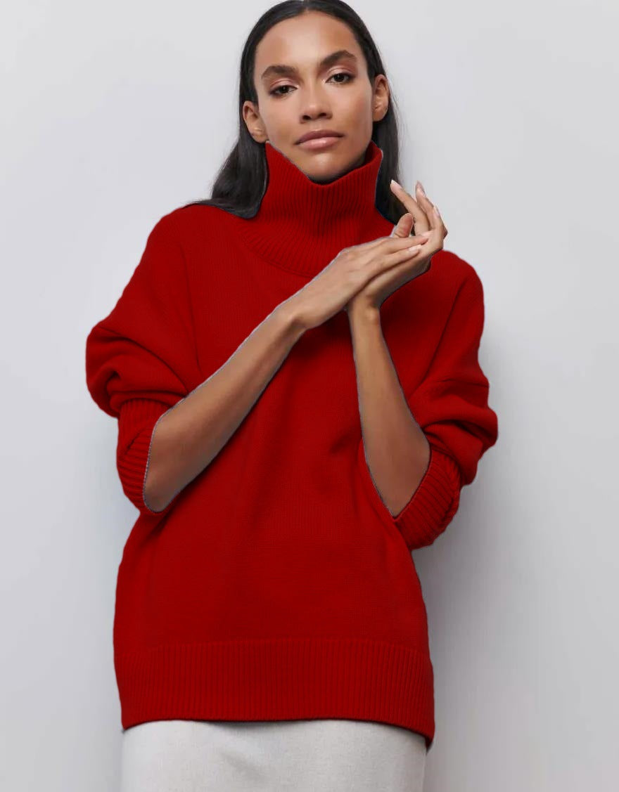Damen kuscheliger Rollkragenpullover ModeGeist