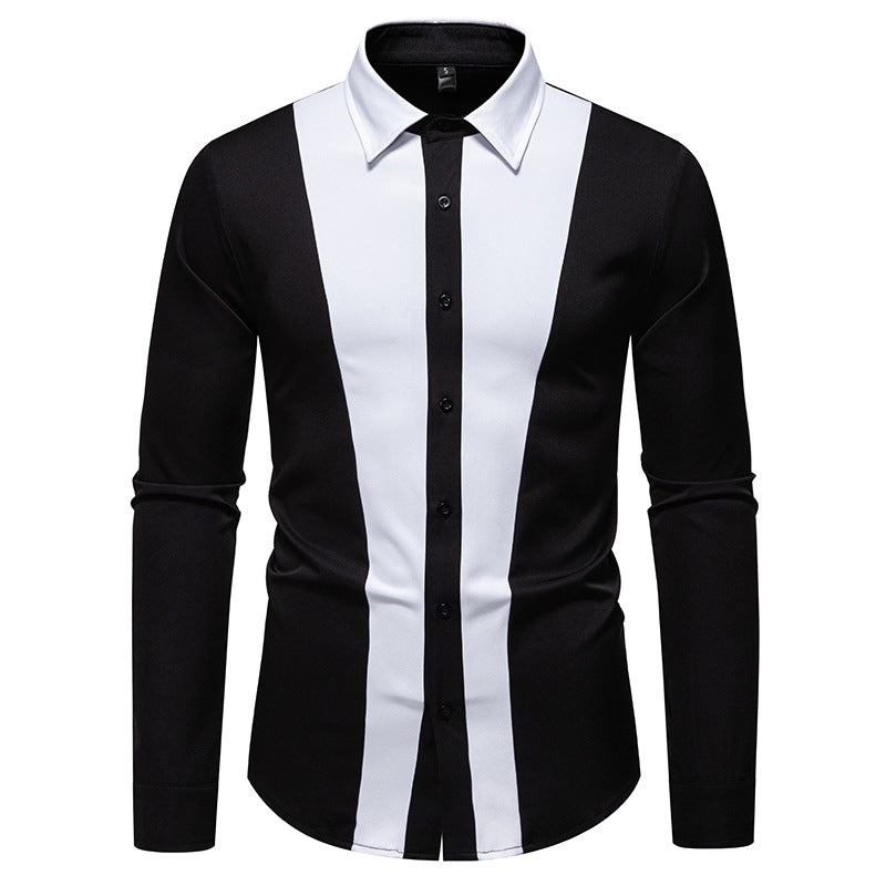 Herren Elegantes Hemd mit farbigen Kontrasteinsätzen ModeGeist