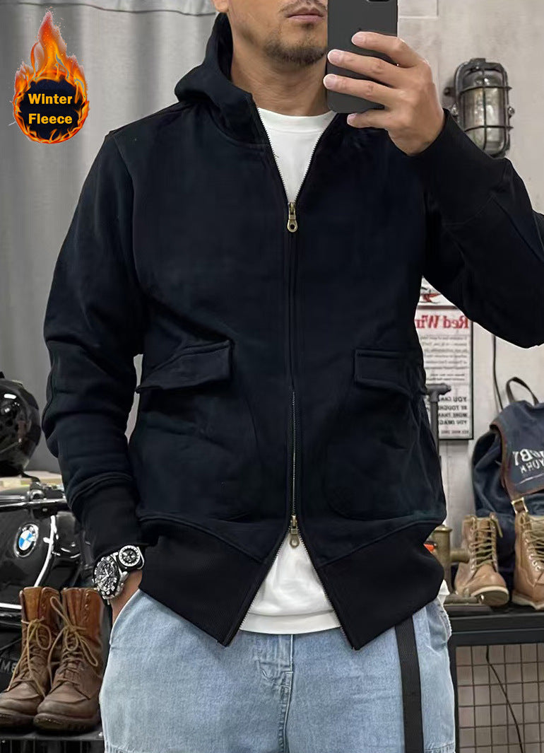 Herren warme Fleecejacke mit praktischen Taschen und modernem Schnitt ModeGeist